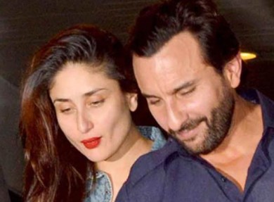 মুম্বাই বিমানবন্দরে কারিনা কাপুর ও সাইফ আলী খান