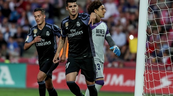 আলভারো মোরাতার জোড়া গোলের উল্লাস