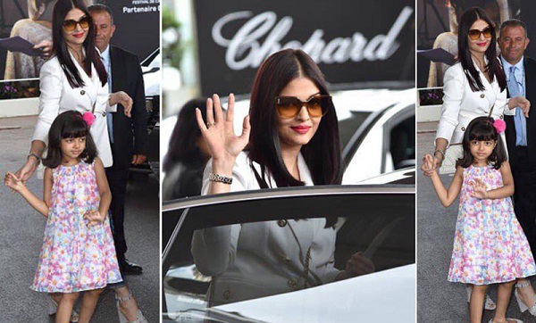 কানের রাস্তায় মেয়ে আরাধ্যকে নিয়ে ঐশ্বরিয়া রাই বচ্চন