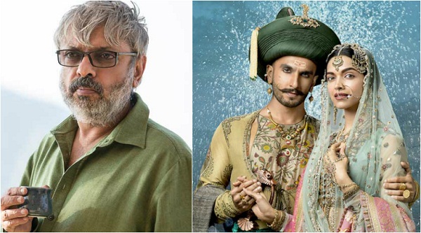‘পদ্মাবতী’ ছবির পরিচালক সঞ্জয় লীলা বনসালি এবং শিল্পী রণবীর সিং ও দীপিকা পাড়ুকোন
