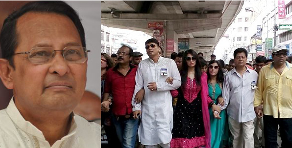 যৌথ প্রযোজনার নামে প্রতারণার অভিযোগ এনে মিছিল সমাবেশ ও সেন্সর বোর্ডে অবস্থান কর্মসূচির পর তথ্যমন্ত্রী হাসানুল হক ইনুর সঙ্গে বৈঠক করেছে চলচ্চিত্রের ১৪ সংগঠনের ব্যানার চলচ্চিত্র পরিবারের প্রতিনিধিদল।