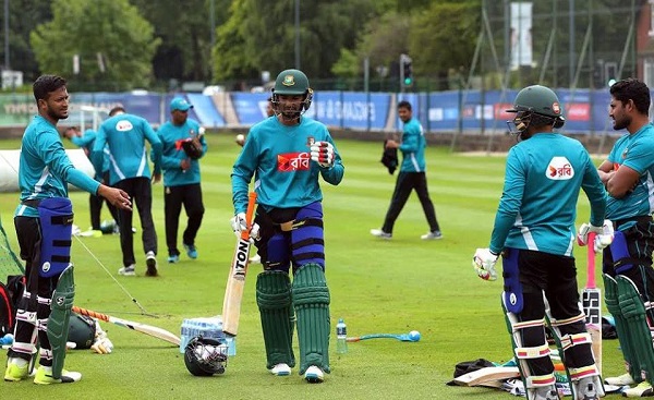 সেমির দ্বৈরথে নামার আগে এজবাস্টনে বাংলাদেশ দলের অনুশীলন