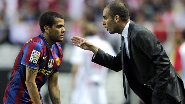 আলভেজ ও গার্দিওলা যখন বার্সায়