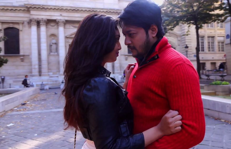 ‘প্যারিসের চিঠি’ নাটকে হৃদি ও ইমন