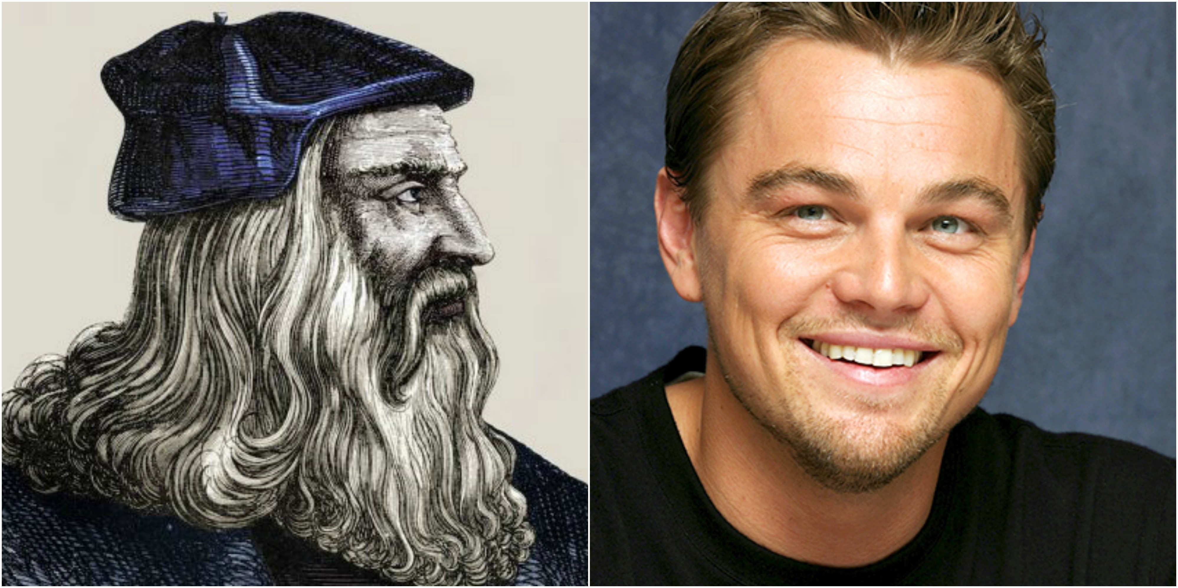 লিওনার্দো দ্য ভিঞ্চি ও লিওনার্দো ডিক্যাপ্রিও