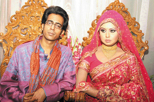 বাপ্পা মজুমদার ও চাঁদনীর বিয়ের ছবি