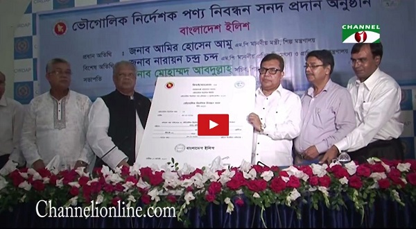 ভৌগোলিক নির্দেশক পণ্য হিসাবে ইলিশের আনুষ্ঠানিক স্বীকৃতি