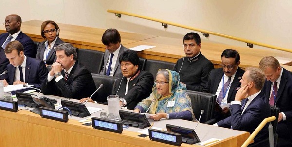 জলবায়ু প্রশ্নে বৈশ্বিক চুক্তিগুলোকে সামনে এনে সুবিচারের আহ্বান প্রধানমন্ত্রীর।