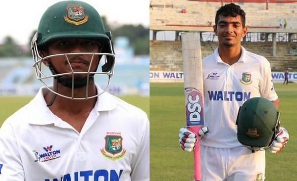 বাংলাদেশ ক্রিকেটার মেহেদী হাসান শান্ত ক্যাচিং গ্লাভস ও হেলমেট হাতে মাঠে দাঁড়িয়ে. Channel i News - চ্যানেল আই নিউজ