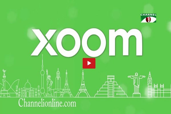 Channel i Online Xoom logo with cityscape background in green. Channel i News - চ্যানেল আই নিউজ