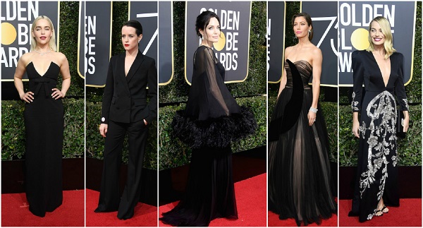 চ্যানেল আই অনলাইন- গোল্ডেন গ্লোবে কালো পোশাকে তাঁরা