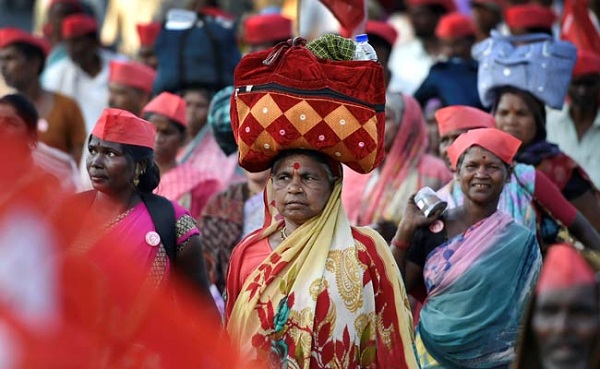 ভারত-মহারাষ্ট্র-কৃষকদের মিছিল-মুম্বাই