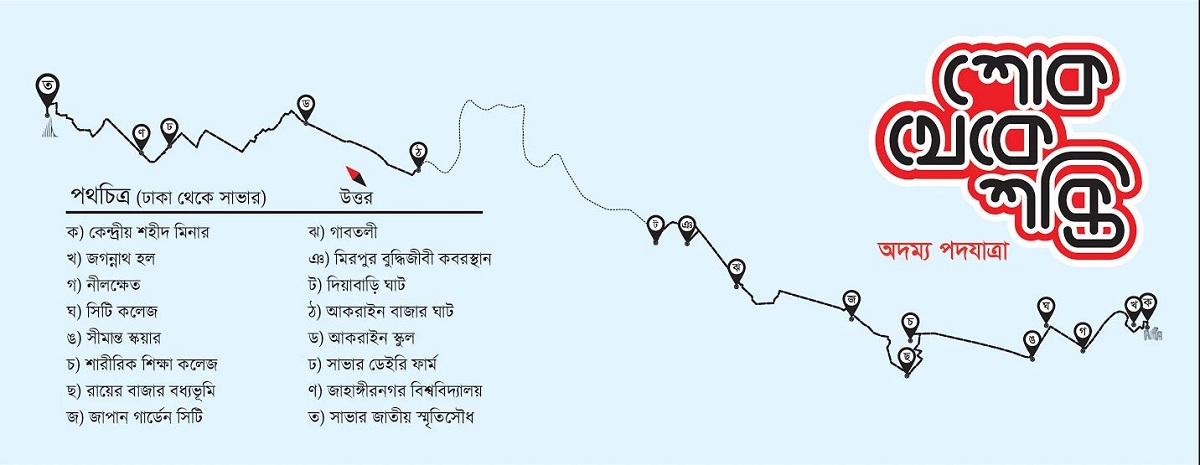 শোক থেকে শক্তি-পদযাত্রী-পদযাত্রা