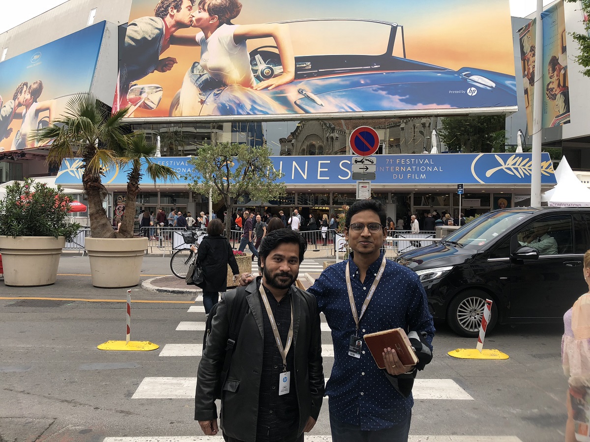 কান উৎসবে দুই বাংলাদেমী উদীয়মান নির্মাতা সুমন দেলোয়ার ও রেজওয়ান শাহরিয়ার সুমিত
