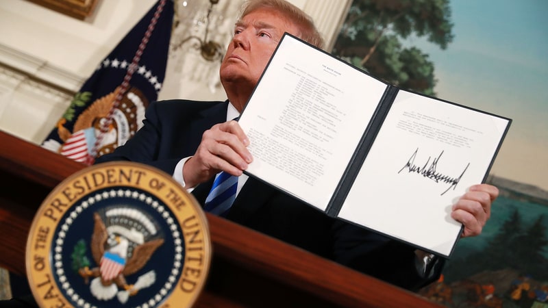 ইরান পরমাণু চুক্তি-ডোনাল্ড ট্রাম্প