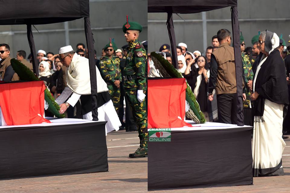 সৈয়দ আশরাফুল ইসলাম-জানাজা-শেষ শ্রদ্ধা নিবেদন