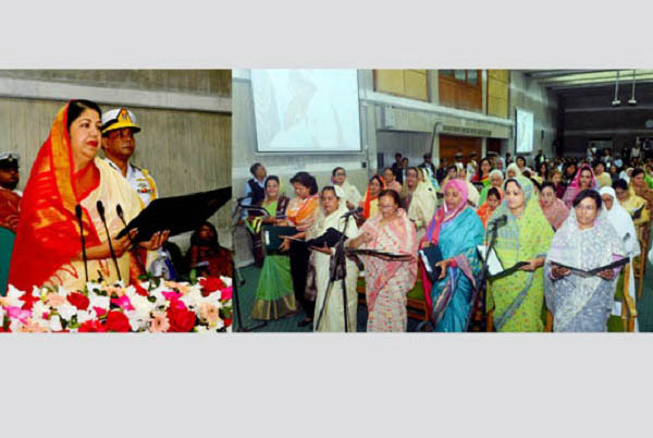 সংরক্ষিত নারী আসন-শপথ গ্রহণ