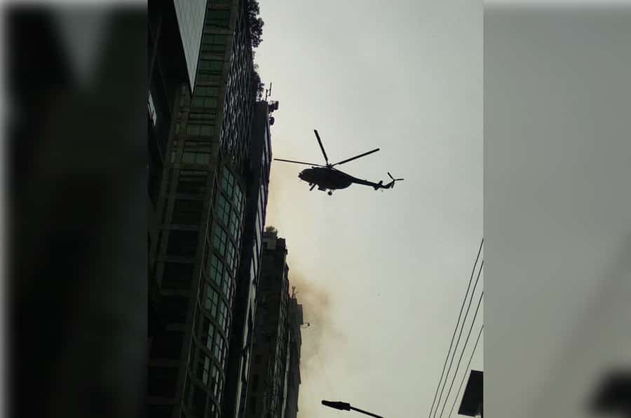 বনানী-উদ্ধারকাজে সামরিক বাহিনীর সদস্যরা