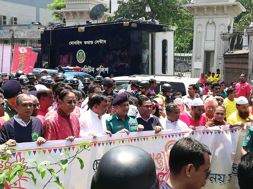 বাংলা নববর্ষ-পুলিশ-র‌্যালি