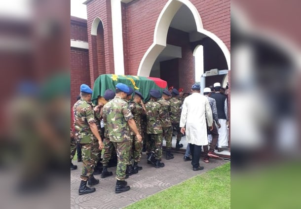 এরশাদের প্রথম জানাযা