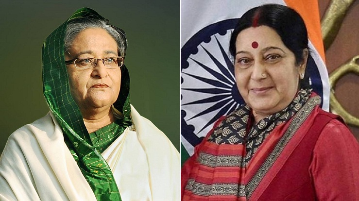 প্রধানমন্ত্রী শেখ হাসিনা-সুষমা স্বরাজ-বাংলাদেশ