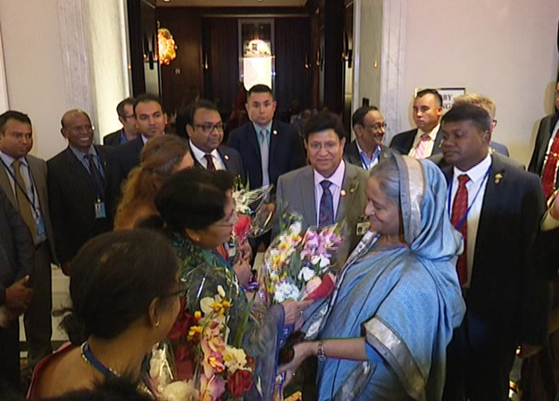 জাতিসংঘ অধিবেশন-প্রধানমন্ত্রী শেখ হাসিনা-নিউইয়র্কে