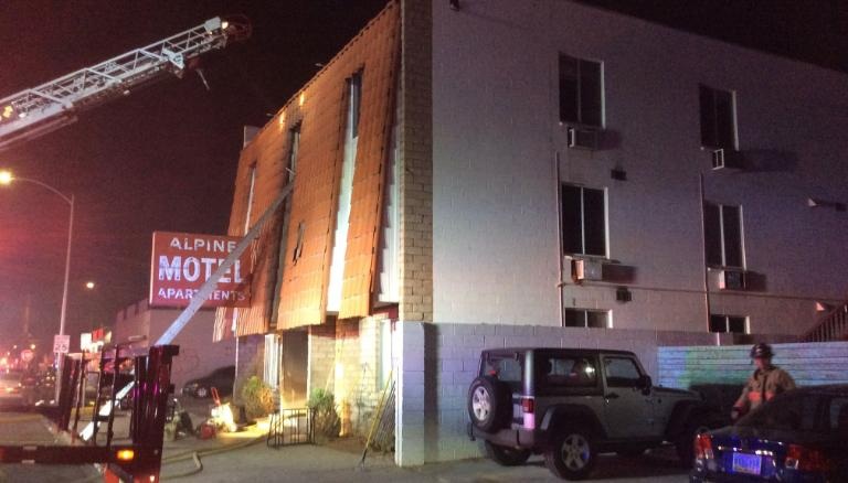 লাস ভেগাসে ভবনে আগুন