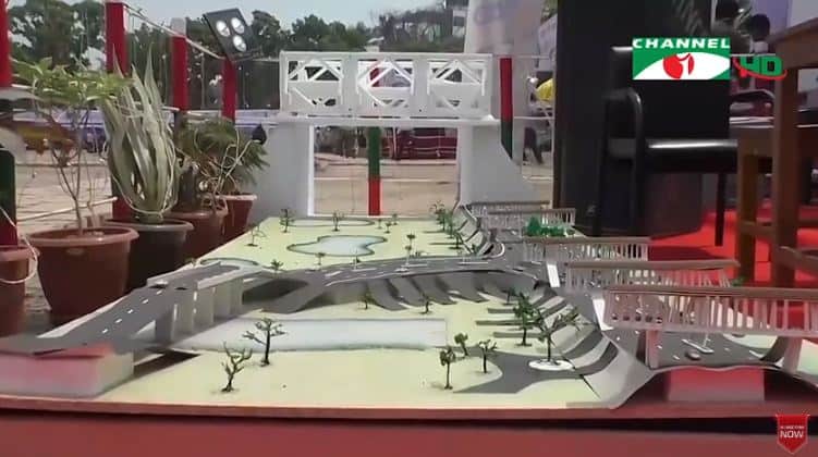 প্রকল্পের মডেল দেখাচ্ছে, পরিবেশের উন্নয়নে পরিকল্পনা।. Channel i News - চ্যানেল আই নিউজ