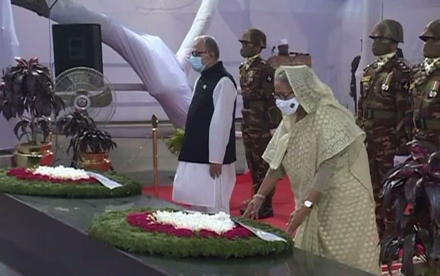 রাষ্ট্রপতি ও প্রধানমন্ত্রীর বঙ্গবন্ধুর প্রতিকৃতিতে শ্রদ্ধা নিবেদন. Channel i News - চ্যানেল আই নিউজ