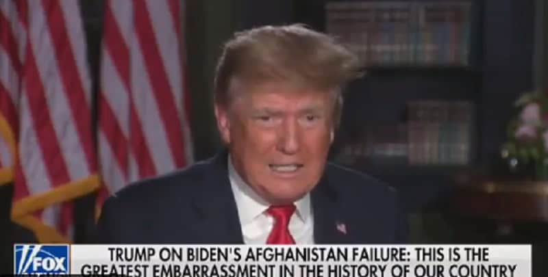 Former US President Donald Trump speaking at a press conference. Channel i News - চ্যানেল আই নিউজ