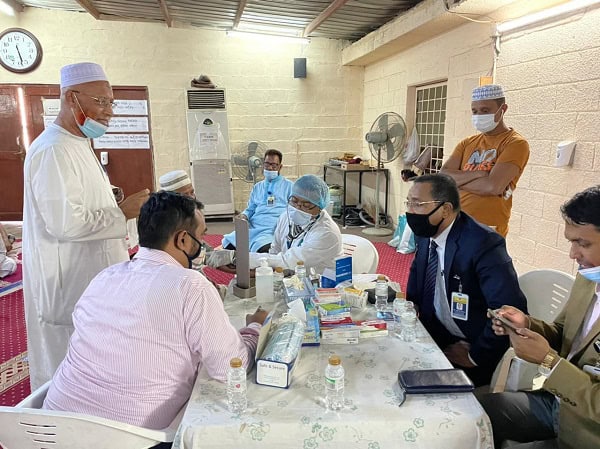 বাংলাদেশি শ্রমিকদের জন্য জেদ্দায় ফ্রি চিকিৎসা সেবা প্রদান. Channel i News - চ্যানেল আই নিউজ