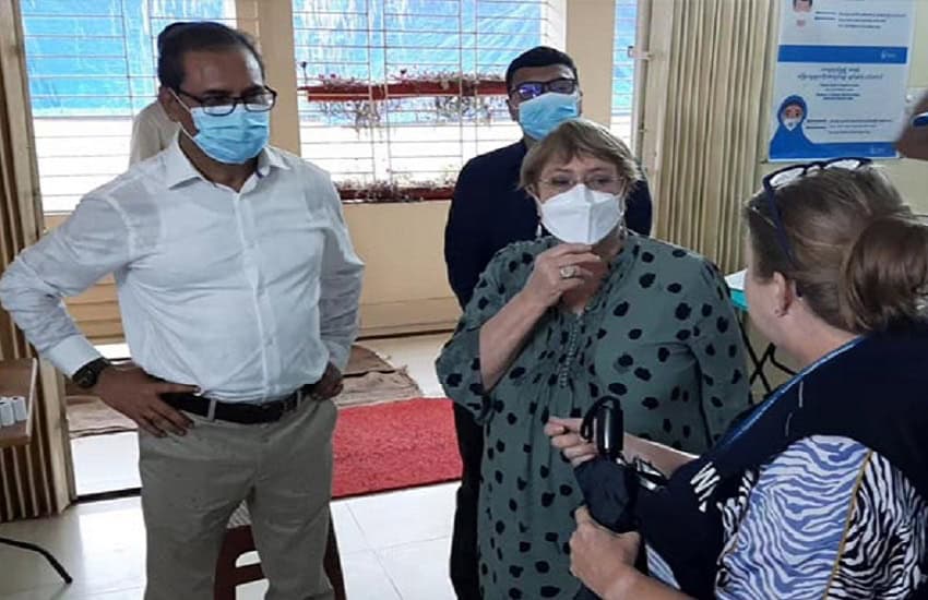 জাতিসংঘের মানবাধিকার হাইকমিশনার রোহিঙ্গা ক্যাম্প পরিদর্শন করছেন. Channel i News - চ্যানেল আই নিউজ