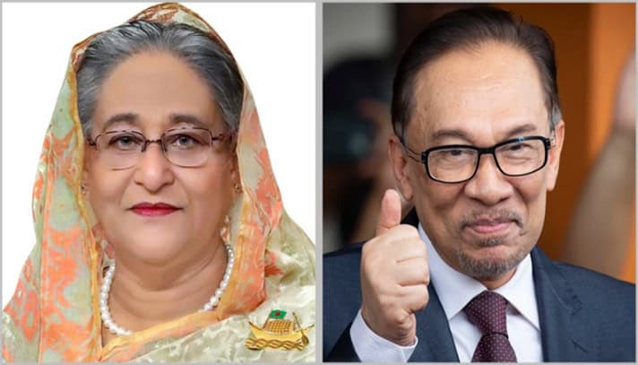 শেখ হাসিনা ও মালয়েশীয় প্রধানমন্ত্রী উভয়ই ছবি. Channel i News - চ্যানেল আই নিউজ