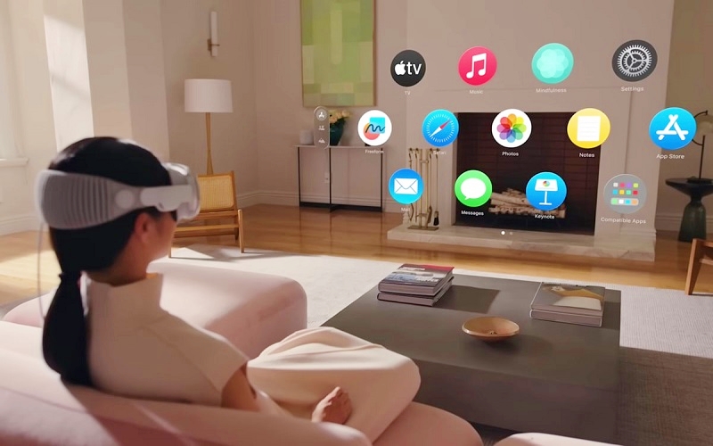 অ্যাপল ভিশন প্রো এর ভাসমান ইন্টারফেস