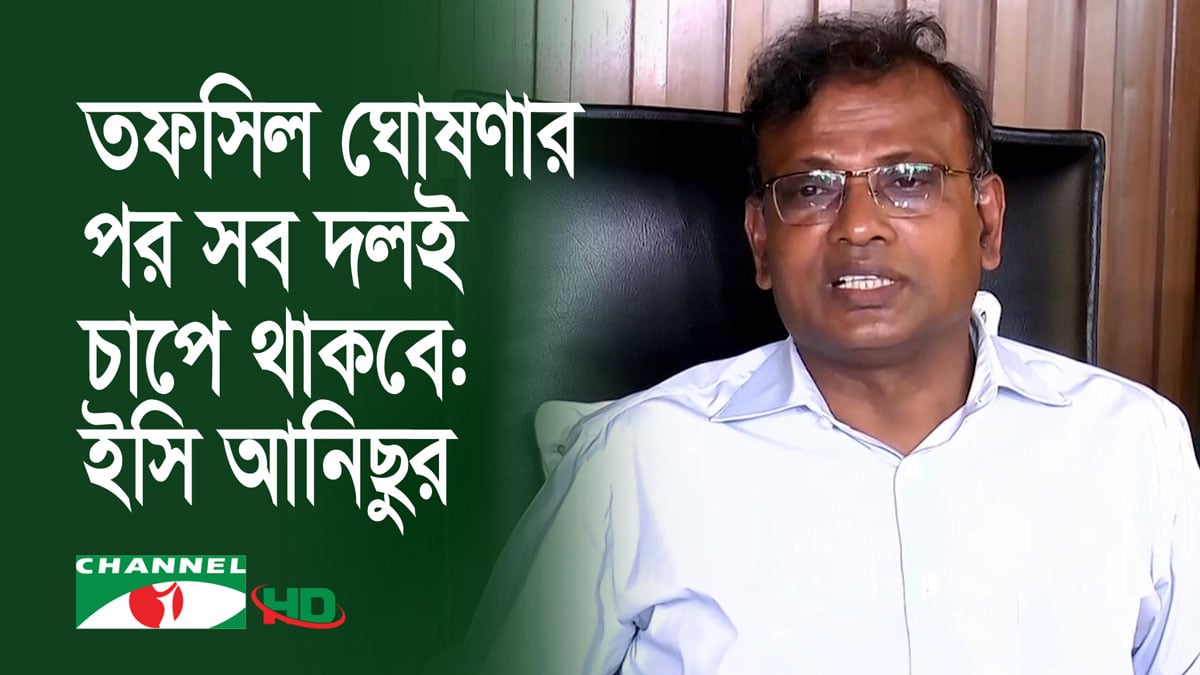 নির্বাচনে বড় দলগুলো অংশ নিলে কমিশন চাপমুক্ত: ইসি আনিছুর