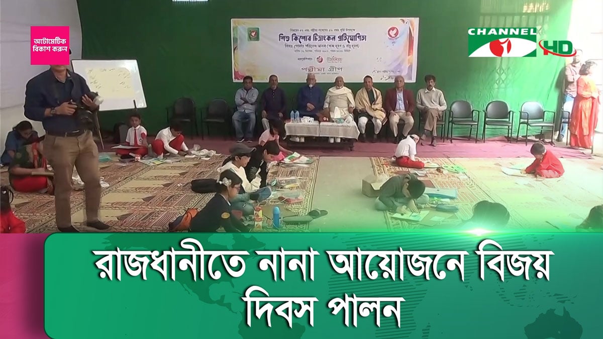 রাজধানীতে নানা আয়োজনে বিজয় দিবস উদযাপন