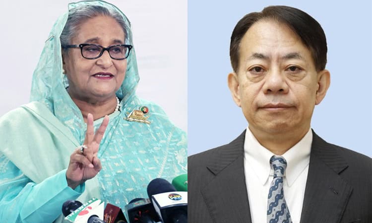 প্রধানমন্ত্রী শেখ হাসিনা ও এডিবি প্রেসিডেন্টের ছবি. Channel i News - চ্যানেল আই নিউজ