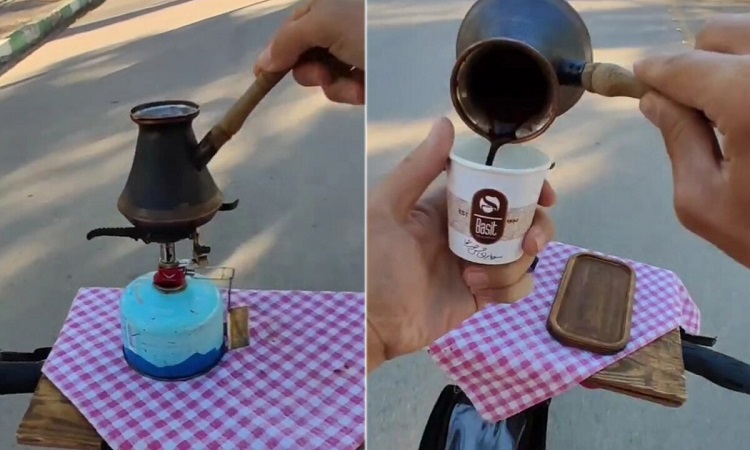 সাইকেল চালাতে চালাতে তুর্কি কফি বানাচ্ছেন যুবক | চ্যানেল আই অনলাইন সাইকেল চালাতে চালাতে তুর্কি কফি বানাচ্ছেন যুবক | চ্যানেল আই অনলাইন