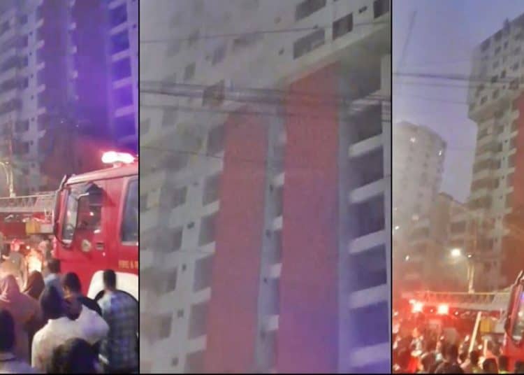ফাইন্যান্স টাওয়ারের আগুন নিয়ন্ত্রণে, দমকল বাহিনী কাজ করছে. Channel i News - চ্যানেল আই নিউজ