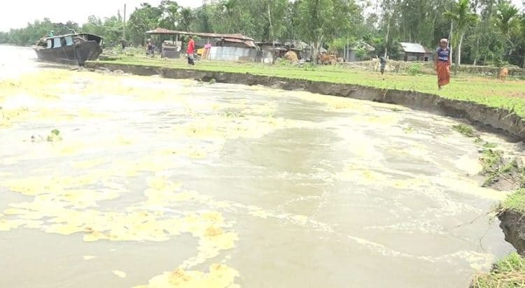 নদীর পানি কমে ভাঙনের মুখে তিস্তা নদীর তীরে ক্ষতিগ্রস্ত এলাকা. Channel i News - চ্যানেল আই নিউজ
