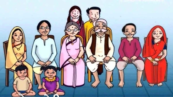 বিভিন্ন বয়সের পরিবারের সদস্যরা একসঙ্গে বসে আছেন. Channel i News - চ্যানেল আই নিউজ