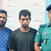কল্যাণপুর থেকে গ্রেপ্তার দুইজনের ছবি, একজন পুলিশ অফিসারসহ. Channel i News - চ্যানেল আই নিউজ