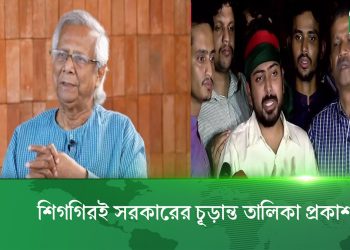 অন্তর্বর্তীকালীন সরকারের প্রধান উপদেষ্টা হচ্ছেন ড. মুহাম্মদ ইউনূস