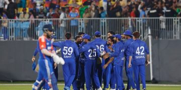 Afghanistan A win during the Second semi-final match of the ACC Men's T20 Emerging Teams Asia Cup 2024 between India A and Afghanistan A held at the Oman Cricket Academy Ground, Muscat, Oman on October 25, 2024.

Photo by Deepak Malik / CREIMAS for Asian Cricket Council