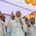 জননেতা শেখ হাসিনা ভাষণ দিচ্ছেন, সমর্থকরা পাশে দাঁড়িয়ে. Channel i News - চ্যানেল আই নিউজ