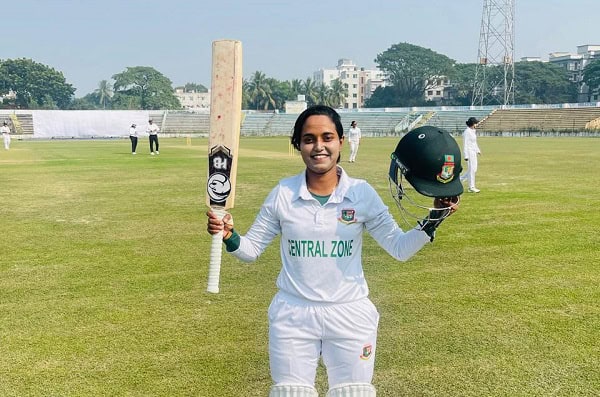বাংলাদেশের মেয়েদের ক্রিকেটার জ্যোতি লাল বলের ক্রিকেটে রেকর্ড করেছেন. Channel i News - চ্যানেল আই নিউজ