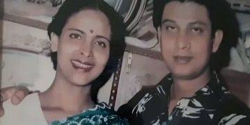 স্ত্রী অজন্তার সাথে প্রবীর মিত্র