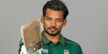 বাংলাদেশের ক্রিকেটার শান্ত ব্যাট হাতে পারফরম্যান্স দেখাচ্ছেন. Channel i News - চ্যানেল আই নিউজ