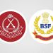 বাংলাদেশ ও বিএসএফ এর লোগো, সীমান্ত সম্মেলনের প্রতীক. Channel i News - চ্যানেল আই নিউজ