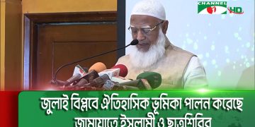 জুলাই বিপ্লবে ঐতিহাসিক ভূমিকা পালন করেছে জামায়াতে ইসলামী ও ছাত্রশিবির: জামায়াত আমির